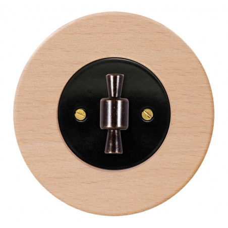 Juodas sukamojo jungiklio dangtelis su rankenėle - 22 - 14,81 €
