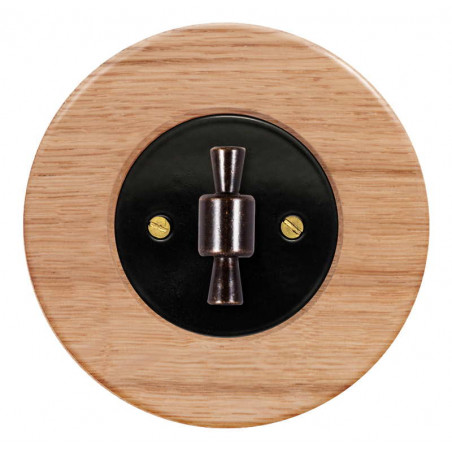 Juodas sukamojo jungiklio dangtelis su rankenėle - 23 - 14,81 €