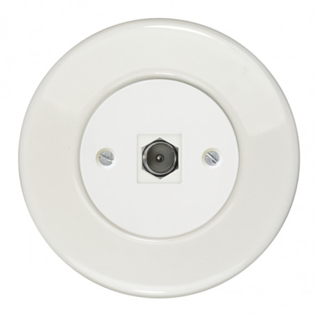 Baltas TV arba SAT lizdas - 2 - 19,29 €