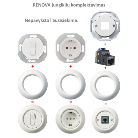 Renova juodas TV lizdas - 3 - 21,36 €