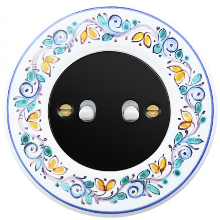Juodas svirtelinis dviejų grupių jungiklis - 7 - 23,47 €