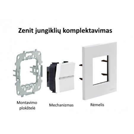 ABB Zenit elektros jungiklių komplektavimas