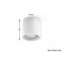 Plafonas ORBIS 1 baltas - 4 - 23,06 €