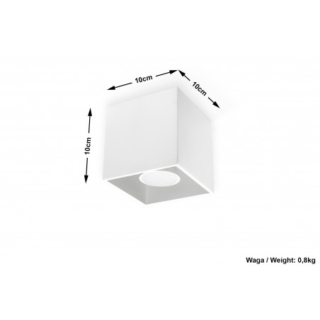 Plafonas QUAD 1 baltas - 4 - 23,72 €
