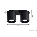 Plafonas ORBIS 2 juodas - 5 - 51,98 €