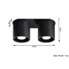 Plafonas ORBIS 2 juodas - 5 - 51,98 €