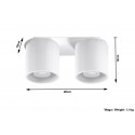 Plafonas ORBIS 2 baltas - 4 - 51,98 €