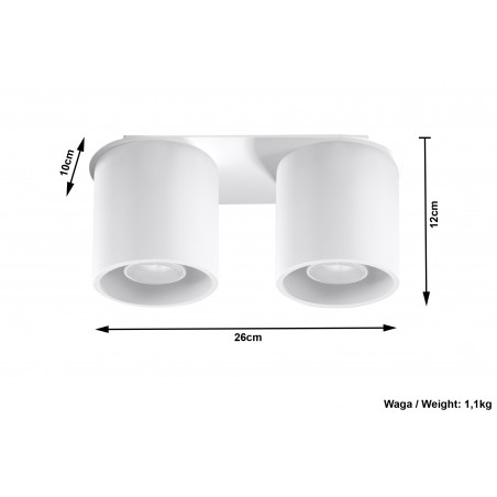 Plafonas ORBIS 2 baltas - 4 - 51,98 €