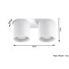 Plafonas ORBIS 2 baltas - 4 - 51,98 €