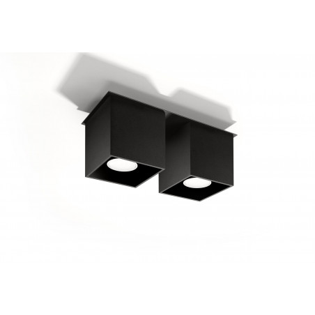 Plafonas QUAD 2 juodas - 2 - 52,34 €