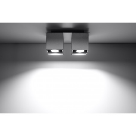 Plafonas QUAD 2 pilkas - 3 - 52,34 €