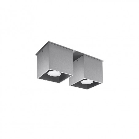 Plafonas QUAD 2 pilkas - 4 - 52,34 €