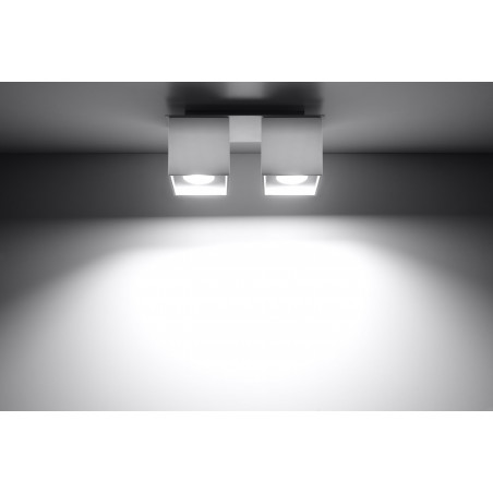 Plafonas QUAD 2 baltas - 3 - 52,34 €