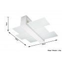 Plafonas FENIKS 2 baltas - 5 - 45,30 €