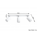 Plafonas RING 3 baltas - 4 - 47,60 €