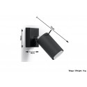 Sieninis šviestuvas RING juodas - 5 - 19,05 €