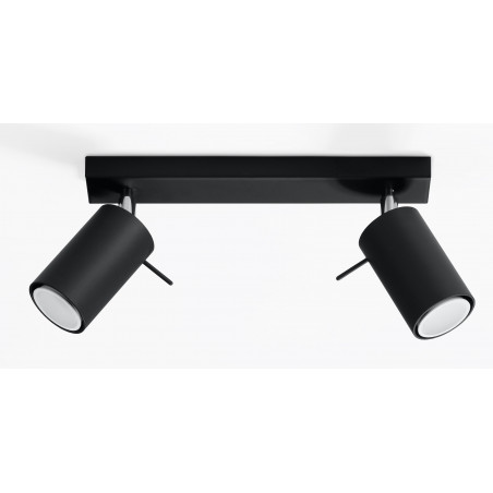 Plafonas RING 2 juodas - 1 - 34,04 €
