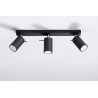 Plafonas RING 3 juodas - 2 - 47,60 €