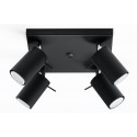 Plafonas RING 4 juodas - 1 - 63,38 €