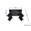 Plafonas RING 4 juodas - 5 - 63,38 €