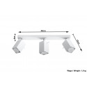 Plafonas MERIDA 3 baltas - 5 - 54,78 €