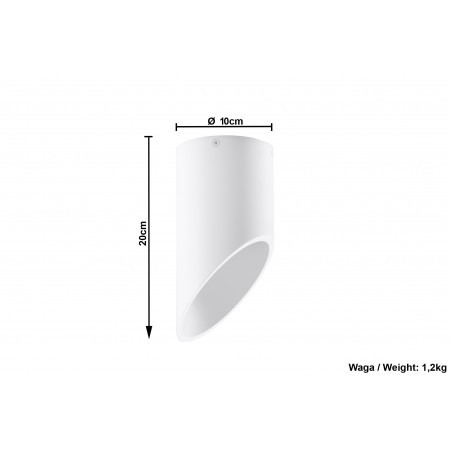 Plafonas PENNE 20 baltas - 5 - 34,88 €