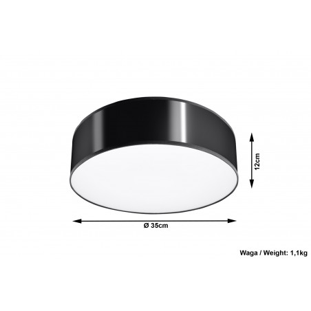 Plafonas ARENA 35 juodas - 5 - 51,40 €