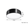 Plafonas ARENA 35 juodas - 5 - 51,40 €