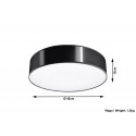Plafonas ARENA 45 juodas - 5 - 63,94 €