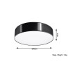 Plafonas ARENA 45 juodas - 5 - 63,94 €