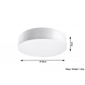 Plafonas ARENA 45 baltas - 5 - 63,94 €