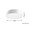 Plafonas ARENA 45 baltas - 5 - 63,94 €