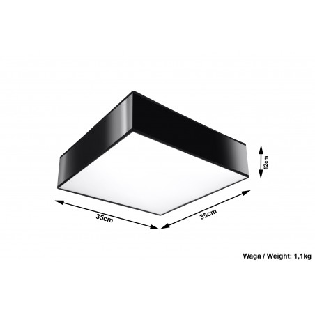 Plafonas HORUS 35 juodas - 4 - 58,66 €
