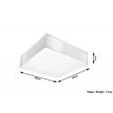 Plafonas HORUS 35 baltas - 4 - 58,66 €