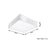 Plafonas HORUS 35 baltas - 4 - 58,66 €