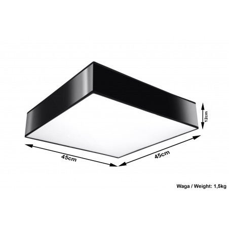 Plafonas HORUS 45 juodas - 5 - 73,33 €