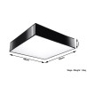 Plafonas HORUS 45 juodas - 5 - 73,33 €