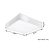Plafonas HORUS 45 baltas - 5 - 73,33 €