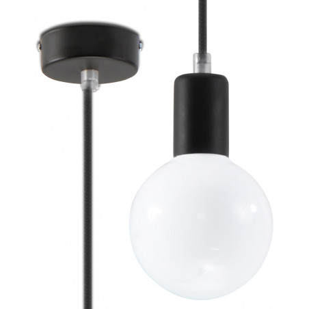 Pakabinamas šviestuvas EDISON juodas - 1 - 15,29 €