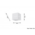 Sieninis šviestuvas LOBO baltas - 5 - 28,96 €