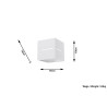 Sieninis šviestuvas LOBO baltas - 5 - 28,96 €
