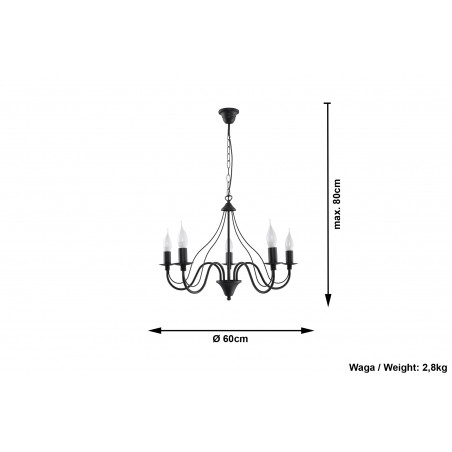 Sietynas MINERWA 5 juodas - 4 - 67,84 €