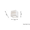 Sieninis keraminis šviestuvas LEO LINE - 5 - 21,99 €