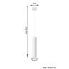Pakabinamas šviestuvas LAGOS 1 baltas - 4 - 31,48 €