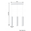 Pakabinamas šviestuvas LAGOS 3 baltas - 4 - 81,26 €