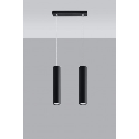 Pakabinamas šviestuvas LAGOS 2 juodas - 2 - 58,70 €