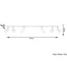 Plafonas RING 6L baltas - 4 - 105,28 €