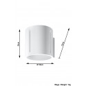 Sieninis šviestuvas INEZ baltas - 5 - 28,64 €