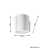 Sieninis šviestuvas INEZ baltas - 5 - 28,64 €
