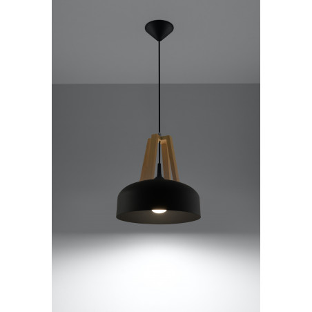 Pakabinamas šviestuvas CASCO juodas - 2 - 54,50 €